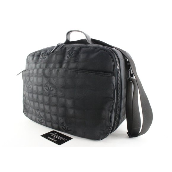 Chanel Black New Line Suitcase Messenger Carry-On 8CAS0419 - Picture 2 of 12